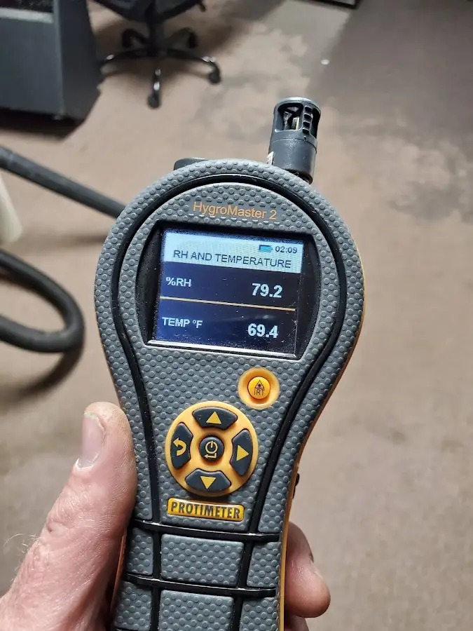Moisture meter humidity assessment for Mold Remediation & Removal in Carlinville